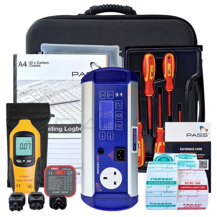 First Stop Safety MemoryPAT PAT Tester -Essentials Kit & accessories