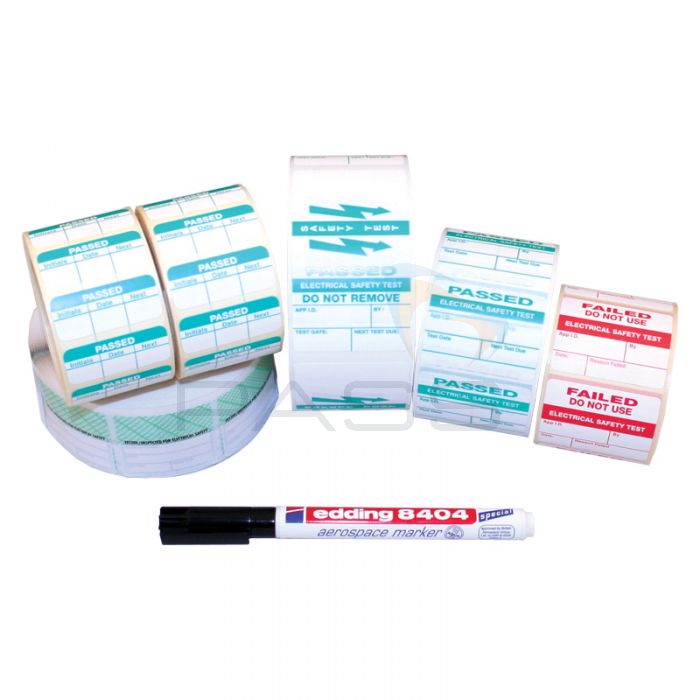 PAT Testing Label Kit 1 - Five Packs Included