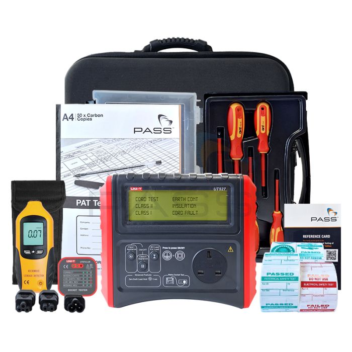 UNI-T UT527 PAT Tester - Essentials Kit (Bundle 1) & accessories