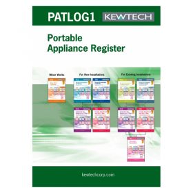 Kewtech PATLOG1 PAT Testing Log Book Register