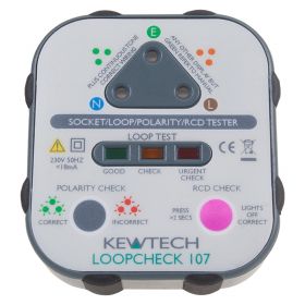 Kewtech LOOPCHECK 107 Mains Socket/Loop Tester